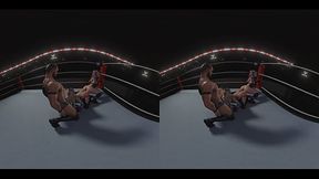 WWE reverse spitroast (ass-to-ass) threesome with Liv Morgan and Alexa Bliss