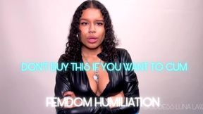 DON’T BUY THIS IF YOU WANT TO CUM - Humiliation POV