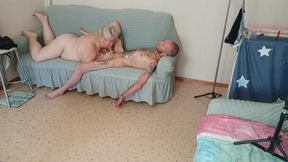 Stepmom Sucks Cock so Well with a Mouthful Until I Cum in Her Mouth
