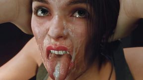 Jill Valentine Hardcore Blowjob - Facefuck - UNCENSORED