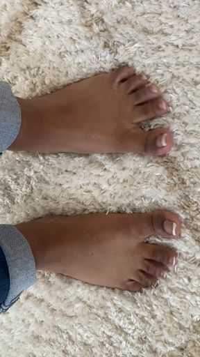 Toes on a Furry rug