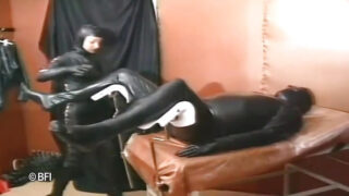 69 &#8211; rough anal sex session for mistress girl in latex, leather