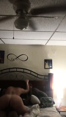 White Girl Rides dick squeaky bed