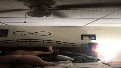 White Girl Rides dick squeaky bed