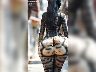 Large Ass Cat Woman with EDM (AI-generated)