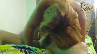 A 51-year-old woman fucks with a young lover in doggy style