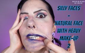 Silly Faces - Natural Face with Heavy Make-up 2
