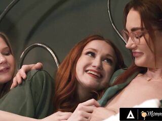 MOM'S BEAUTY - mother I'd like to fuck Siri Dahl Comforts Stepdaughter Scarlet Skies & BFFs Coco Lovelock & Vanessa Sky