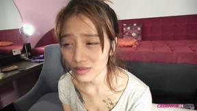 ”Asian Chick Satisfied In Creampie Session”