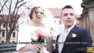 HUNT4K. Attractive Czech bride spends first night with man