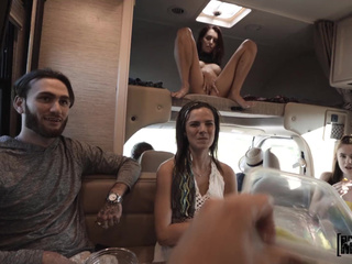 ”Music festival roadtrip went well in an RV with nympho Lila Love”