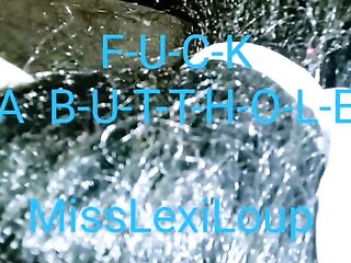 MissLexiLoup trans female taut rectums ass drilling rectal hole entry super Uber penis von hinten 1-0-1