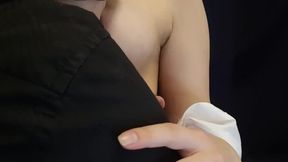 SUCKING AND LICKING MY NIPPLES, SQUEEGING TITS DURING PASSIONATE SEX