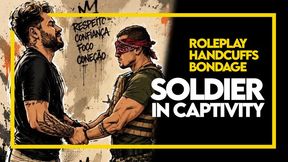 Soldier In Capitivity (1080p) Gay Bondage - Gay Domination - Military - Ropes - Handcuffs - Tape Gag - BDSM