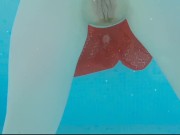 Caught a Mermaid Underwater and Fucked her Hairy Ginger Pussy to Creampie