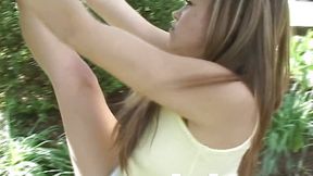 Teen Topanga fingers herself in a POV masturbation scene