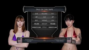 alexa nova vs charlotte sartre female wrestling
