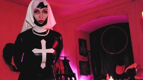 Horny Fetish Nun Mistress Eva Latex Bdsm Milf Solo Gonzo Femdom Sexy Mature Boots High Heels With Mistress Latex