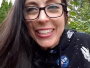 Anal Stretching With My Butt Plug In The Backyard