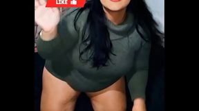Amateur Latina babe with big booty in lingerie gets wrecked after sucking
