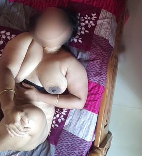 Hot Big Boobs Tamil Housewife in Black Bra Fucked