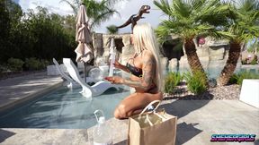 The Pool Whisperer. Eva Maxim and Kitana Montana
