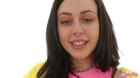 lil slaps his cock against whitney wright s face before feeding her!