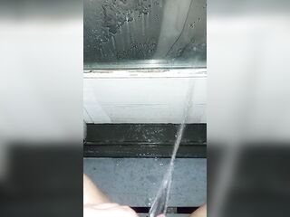 Peeing on my door for pleasure