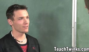 Teacher Ethan Storm seduces his tall student Spencer London