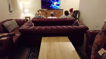 Roxi Fucks while we all watch TV