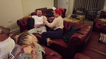Roxi Fucks while we all watch TV