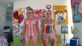 Blonde Babes Katie Kush and Bella Jane Enjoy Anal Penetration in a Hot Threesome