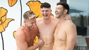 Flexible fuck with Sumner Blayne, Koaty Blayne, and James Ash