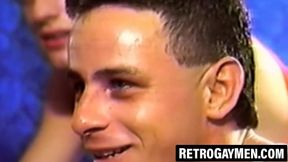 Handsome homos spitroasted bareback with enthusiasm