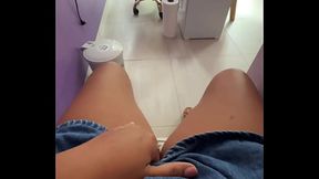fucking my pussy in public in front of my clients
