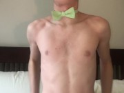 20 year old Jesse Gold rides his dildo with lots of moaning