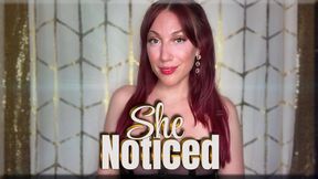She Noticed - premature ejaculation | cuckold | femdom