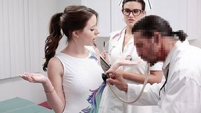 Fit Olympic Gymnast Makes Her Doctor Hide Her Positive Test With Her Tight Pussy With Charly Summer And Penney Play