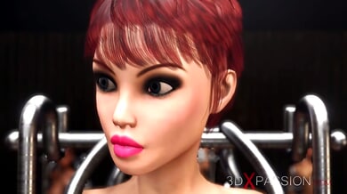 Animated college girls dive into gloryhole fantasy with extreme oral and anal play