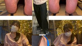 Matsugu-san Size 9. 5 Sweaty Super Sensitive Sole Tickling Feet Comparison; 6 minutes 18 seconds