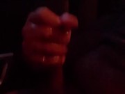 Quick nut in the car at sun down