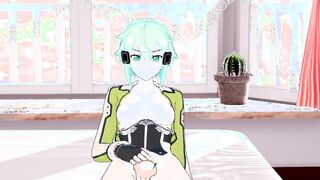 point of view-Sweet sex with Sinon [Hentai 3D]