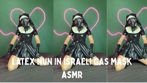 latex nun in gasmask israeli asmr