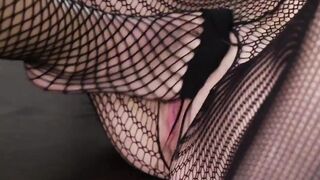 Dark Hair Lesbians Into Panties And Fishnets Eat Vagina