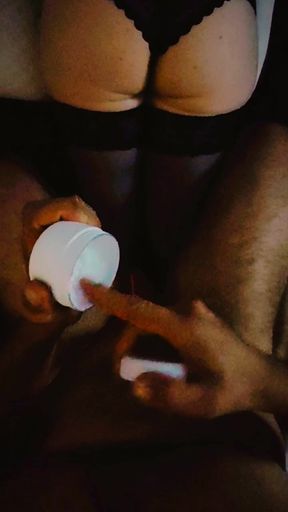 I approached her in the bedroom, while she thought I was the husband, I was so horny that I had to push him into her