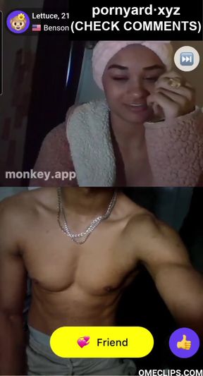 Teen amateur webcam model shows her reaction to viewer messages