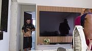 Hot Wife Seduces Delivery Guy While Husband Watches Everything