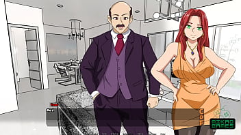 Redhead housewife gives raise-worthy blowjob