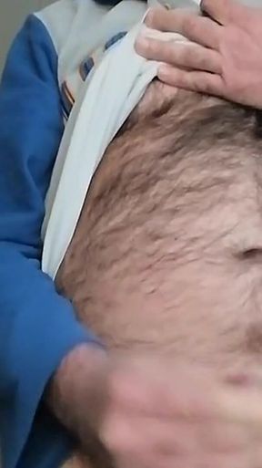 A Long Cumshot on a Skype Video Call with a Handsome Man with a Big Cock