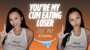 You're My Cum Eating Loser : CEI JOI Roleplay - Hosted by ObeyEnvyNow | Female Domination, FemDom, Asian, JOI, Jerk Off Instructions, Ahegao, Cum Eating Instructions, CEI, Loser Position, Beta, Sensual Humiliation